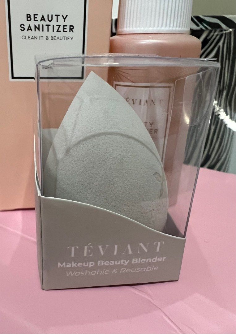 Teviant Beauty Sanitizer/ Brush Cleaner (Category: Sanitizers & Disinfectants) located in Makati City. Submitted by declutterandshop (Listing ID 1338700364, Image 3). Description: Used 2x only Sold out —- Retails for Php 450 Free Teviant Beauty Blender (unused, never opened).