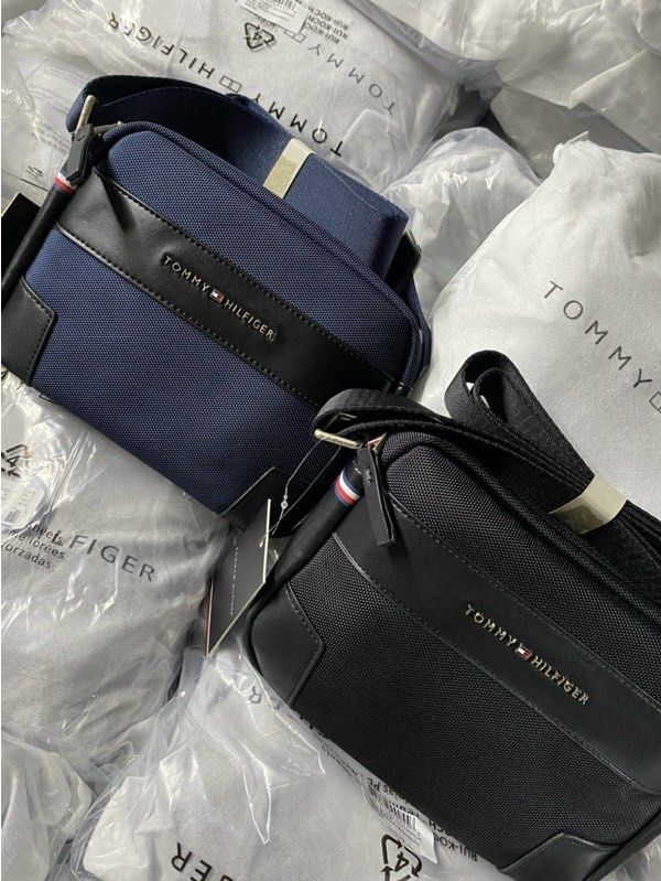 Tommy Hilfiger Sling Bag for Men (Category: Sling Bags) located in Pasig City. Submitted by preloved.closet2 (Listing ID 1338650326, Image 3). Description: Brand new Fixed price Actual pictures On hand Size 9 inches Available in 2 colors Black & Blue With dustbag and serial number Add tommy paper bag 70 peso.