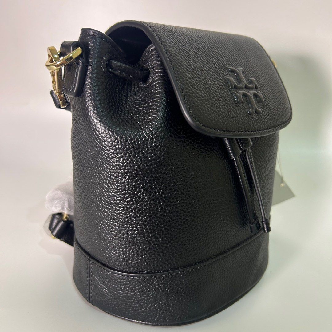 Tory Burch Thea Mini Bucket Backpack (Category: Luxury Bags & Wallets) located in Makati City. Submitted by lux.mariah (Listing ID 1338770623, Image 3). Description: 💯Guaranteed authentic Complete Inclusions with Paperbag. Mop: Gcash / Maya / Bdo Mode of Delivery: J&t / Lalamove.