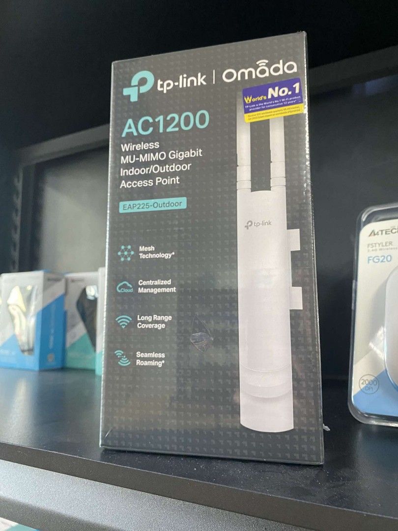 TP-Link EAP225 AC1200 Wireless MU-MIMO Gigabit Outdoor Access Point (Category: Networking) located in Pasig City. Submitted by techubstoreandaccessories (Listing ID 1338789123, Image 2). Description: TP-Link EAP225 AC1200 Wireless MU-MIMO Gigabit Outdoor Access Point Ready for Pick Up / Delivery ‼️ 📌 DETAILS: ✅Actual Picture Posted. ✅BRAND NEW & ORIGINAL. ✅7 Days Replacement for Factory Defects and 1year Warranty. (Terms and conditions apply) --
