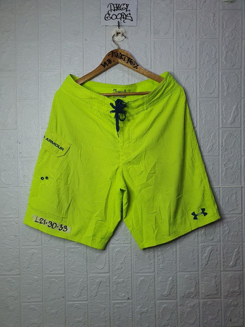 under armour neon board short SOLID Men s Fashion Bottoms Shorts on Carousell