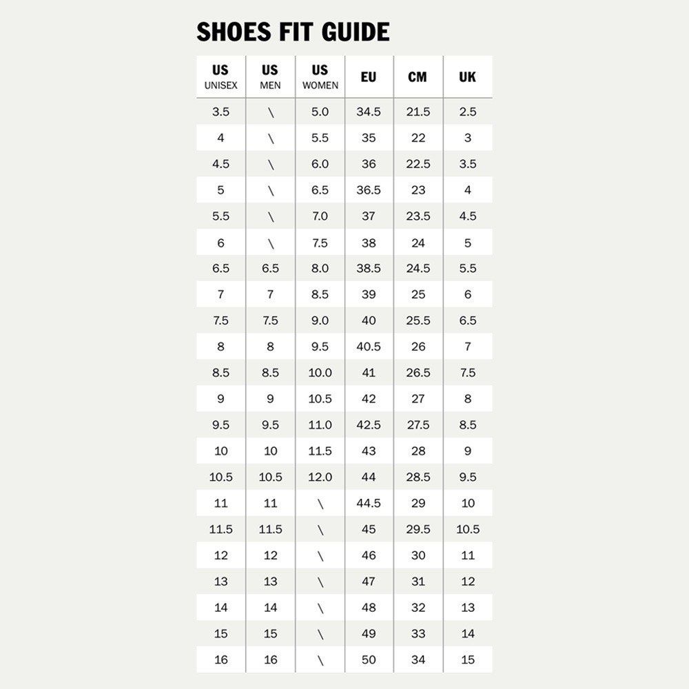 Vans unisex size on sale