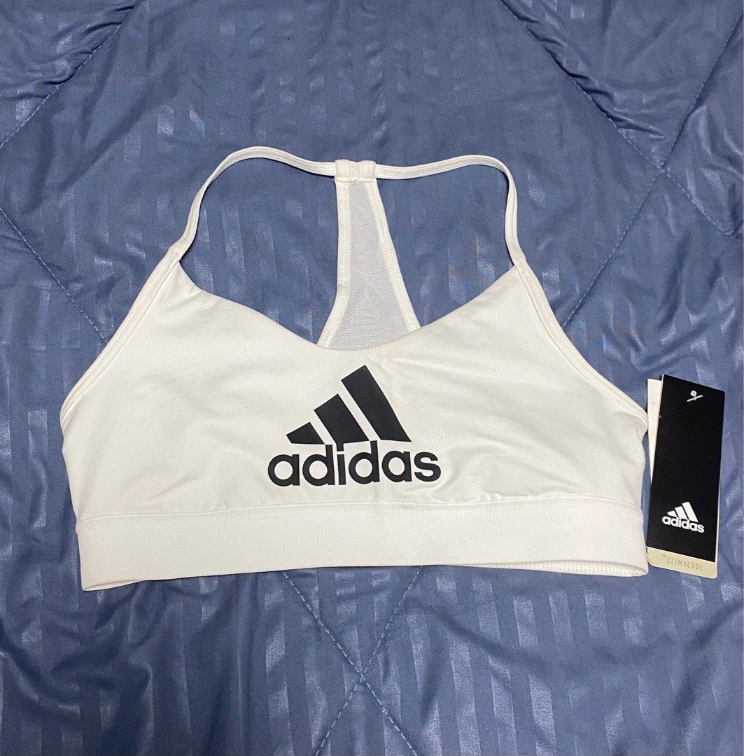 Adidas Sports Bra (Category: Activewear) located in Pateros City. Submitted by suijionrandom (Listing ID 1338861250, Image 1). Description: Adidas Clima Cool Sports Bra White Size: S Brand new / Unused.