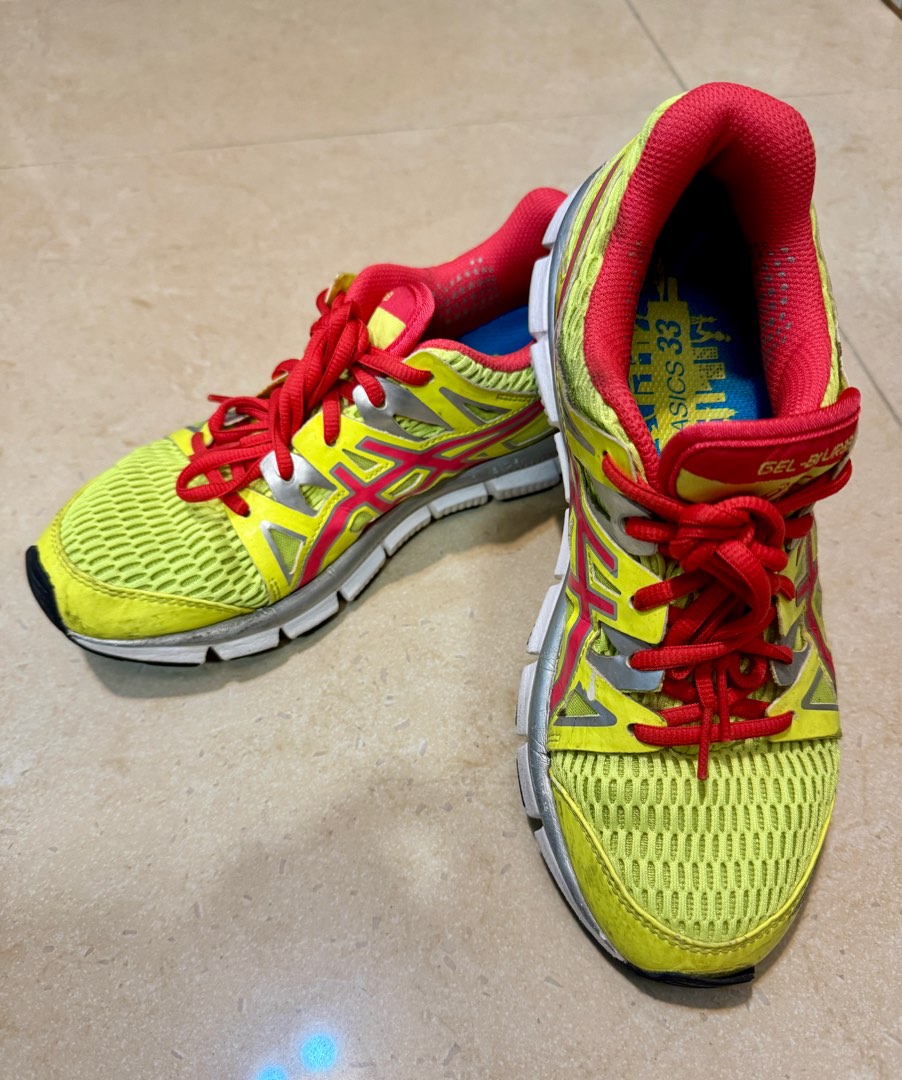 Asics Gel Blur33 2.0 Flash Yellow Women Sneakers Training Shoes Running Shoes Carousell