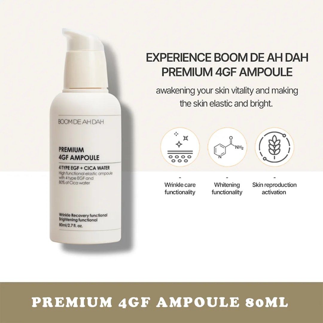 BOOMDEAHDAH PREMIUM 4GF AMPOULE 3本セット 【公式通販】