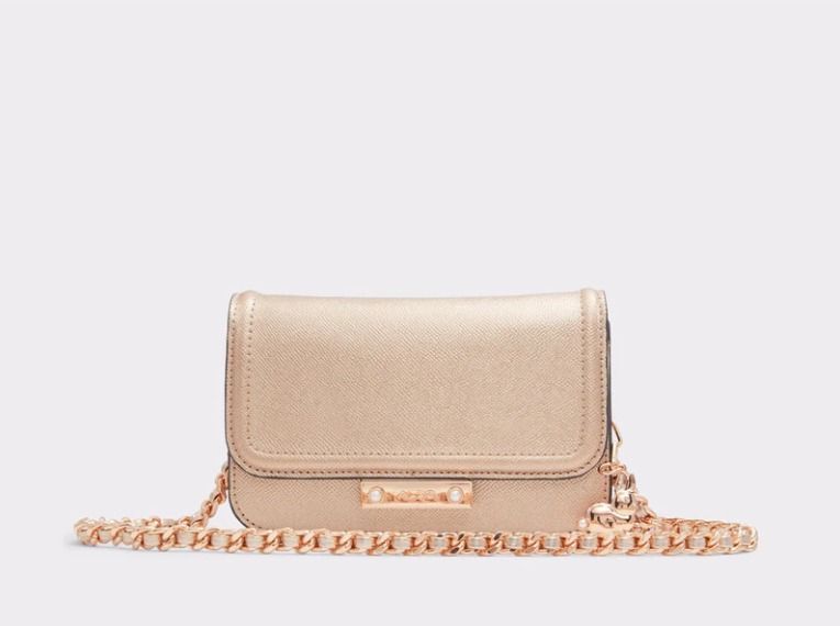 Aldo rose gold clutch deals