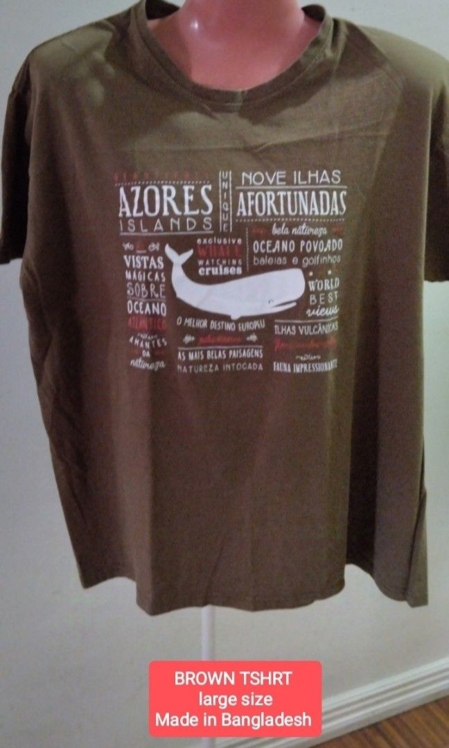 BROWN TSHRT (Category: Tshirts & Polo Shirts ) located in Bacoor. Submitted by gbazaar (Listing ID 1338838351, Image 1). Description: BROWN TSHRT (unisex) - very good condition - fits to large size - made in Bangladesh MOP - gcash.