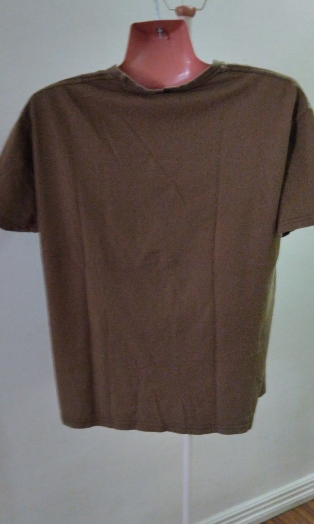 BROWN TSHRT (Category: Tshirts & Polo Shirts ) located in Bacoor. Submitted by gbazaar (Listing ID 1338838351, Image 2). Description: BROWN TSHRT (unisex) - very good condition - fits to large size - made in Bangladesh MOP - gcash.