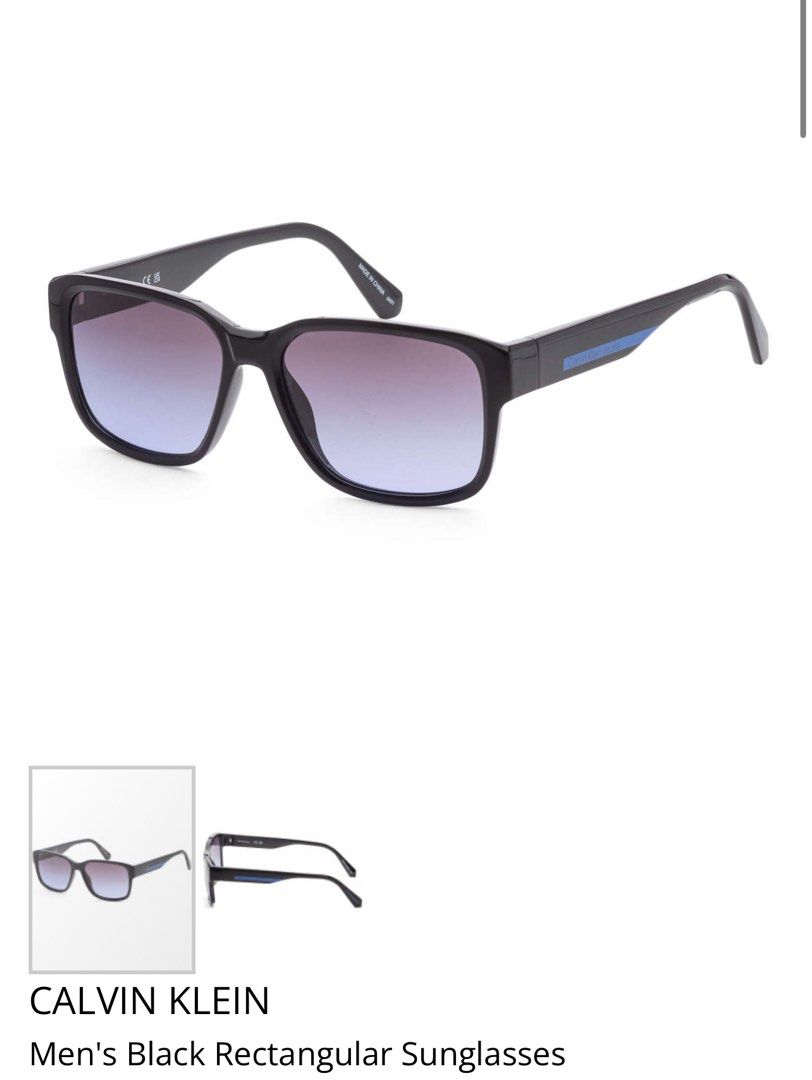 Calvin Klein CK Men’s Black Rectangular Frame Sunglasses (Category: Sunglasses & Eyewear) located in Manila. Submitted by Authentic.Hub (Listing ID 1338897909, Image 3). Description: Calvin Klein CK Men’s Black Rectangular Frame Sunglasses Guaranteed original. Brand new with case. Personally imported from USA. On hand. Ready for delivery. CK6.