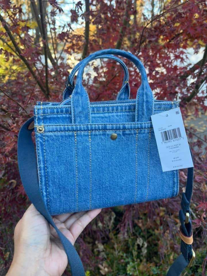 Coach Mini Denim Cargo (Category: Luxury Bags & Wallets) located in Rizal. Submitted by LuxbyMarifrance (Listing ID 1338879432, Image 3). Description: 🏷️ 2,600 only + SF 🧳 Coach Mini Denim Cargo 📏 7-3/4”W x 6”H x 4-1/4”D 📌 with dust bag, paper bag and care card ✨All trademarks, logos and brand names are reserved and property of the original brand owner. #coachph #authenticqualitybagsph #authenticqualitybags #lowestpriceguaranteed #cochfactory