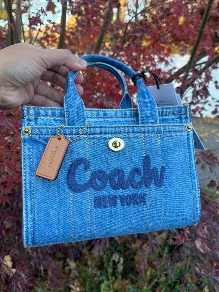 Coach Mini Denim Cargo (Category: Luxury Bags & Wallets) located in Rizal. Submitted by LuxbyMarifrance (Listing ID 1338879432, Image 1). Description: 🏷️ 2,600 only + SF 🧳 Coach Mini Denim Cargo 📏 7-3/4”W x 6”H x 4-1/4”D 📌 with dust bag, paper bag and care card ✨All trademarks, logos and brand names are reserved and property of the original brand owner. #coachph #authenticqualitybagsph #authenticqualitybags #lowestpriceguaranteed #cochfactory