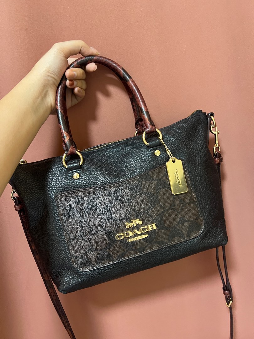 Coach Mini Emma Satchel Luxury Bags Wallets on Carousell