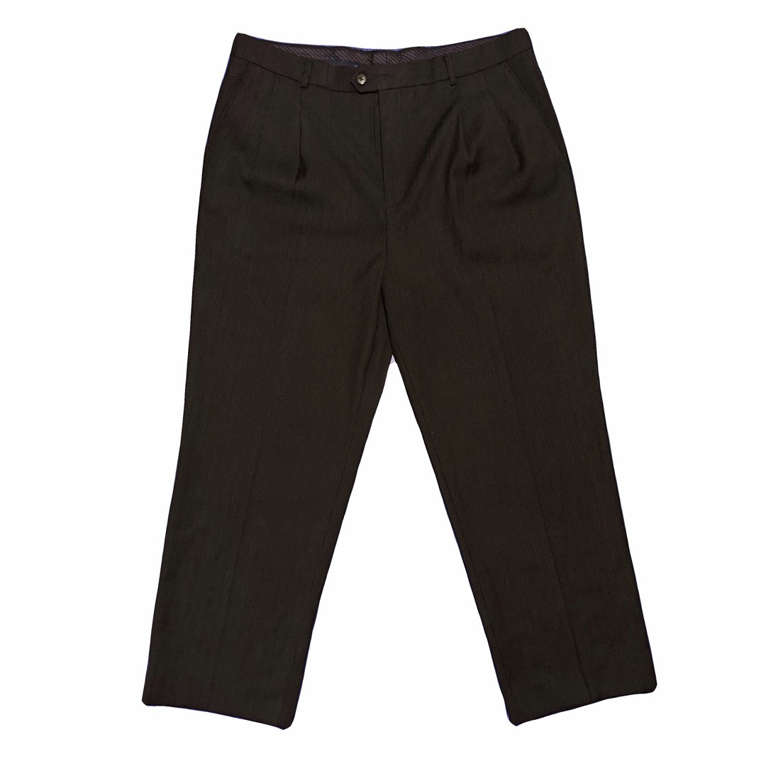 Heavy Dark Brown Trouser Pants, Men's Fashion, Bottoms, Trousers on ...