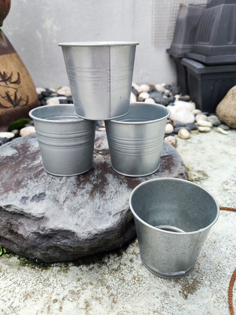BINTJE cache-pot, acier zingué, 9 cm - Suisse