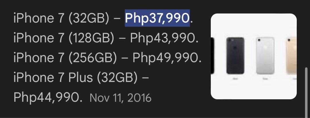 Iphone 7 (Category: iPhone 7 Series) located in Manila. Submitted by bright_lamb (Listing ID 1338941335, Image 3). Description: Selling my iPhone 7 128GB – Black with charger and original headset RFS: Needs repair: (some keys don’t work) 📱P5,000 slightly negotiable.