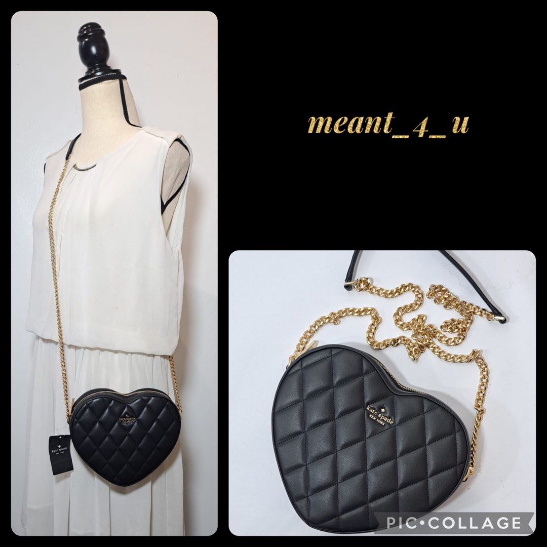 Kate spade heart quilted Original (Category: Luxury Bags & Wallets) located in Quezon City. Submitted by meant_4_u (Listing ID 1338929670, Image 1). Description: 😱On hand Ph and ready to ship 😍 "LAST PRICE posted 👋🏼 😲 Original kate spade heart quilted crossbody 📌 Mall Price : ₱28,500 ✅ inclusions: Tag, paper bag, 🤗 Guaranteed Original from USAo 🤑 MOP: BPI / BDO/ metrobank/ Gcash-gcash transfer #meant_4_u #originalkatespadeusa #katespade.