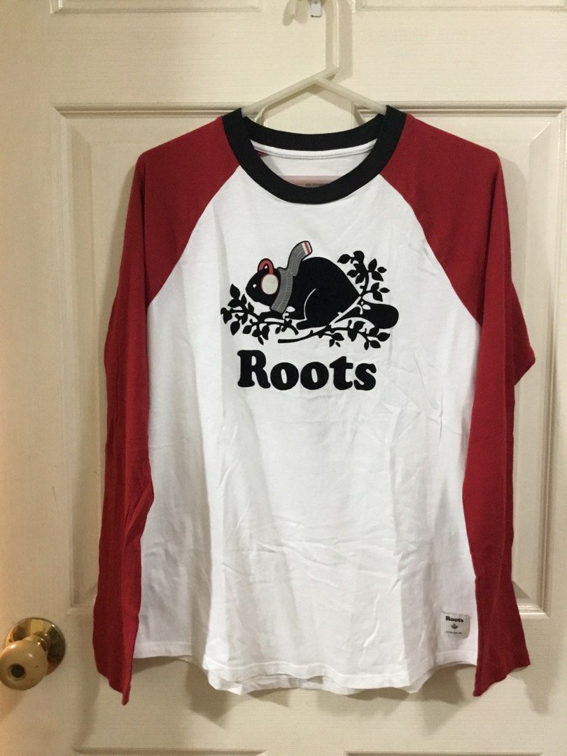 (M) Roots Long Sleeves Shirt (Category: Tshirts & Polo Shirts ) located in Makati City. Submitted by fine.excesses (Listing ID 1338969169, Image 1). Description: Never used. New w/o tag. L - 24 in. W - 19 in..