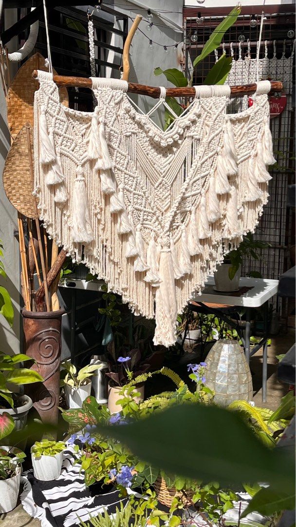 macrame wall art (Category: Wall Decor) located in Binan City. Submitted by relizas_modern_macrame (Listing ID 1338986530, Image 1). Description: For a customization Design it your way! Tell me your preferences and specifications and i will make it for you. pm for orders .