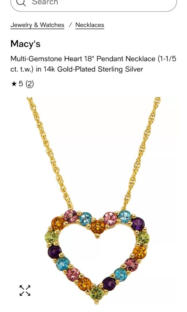 Macys commercial necklace hot sale