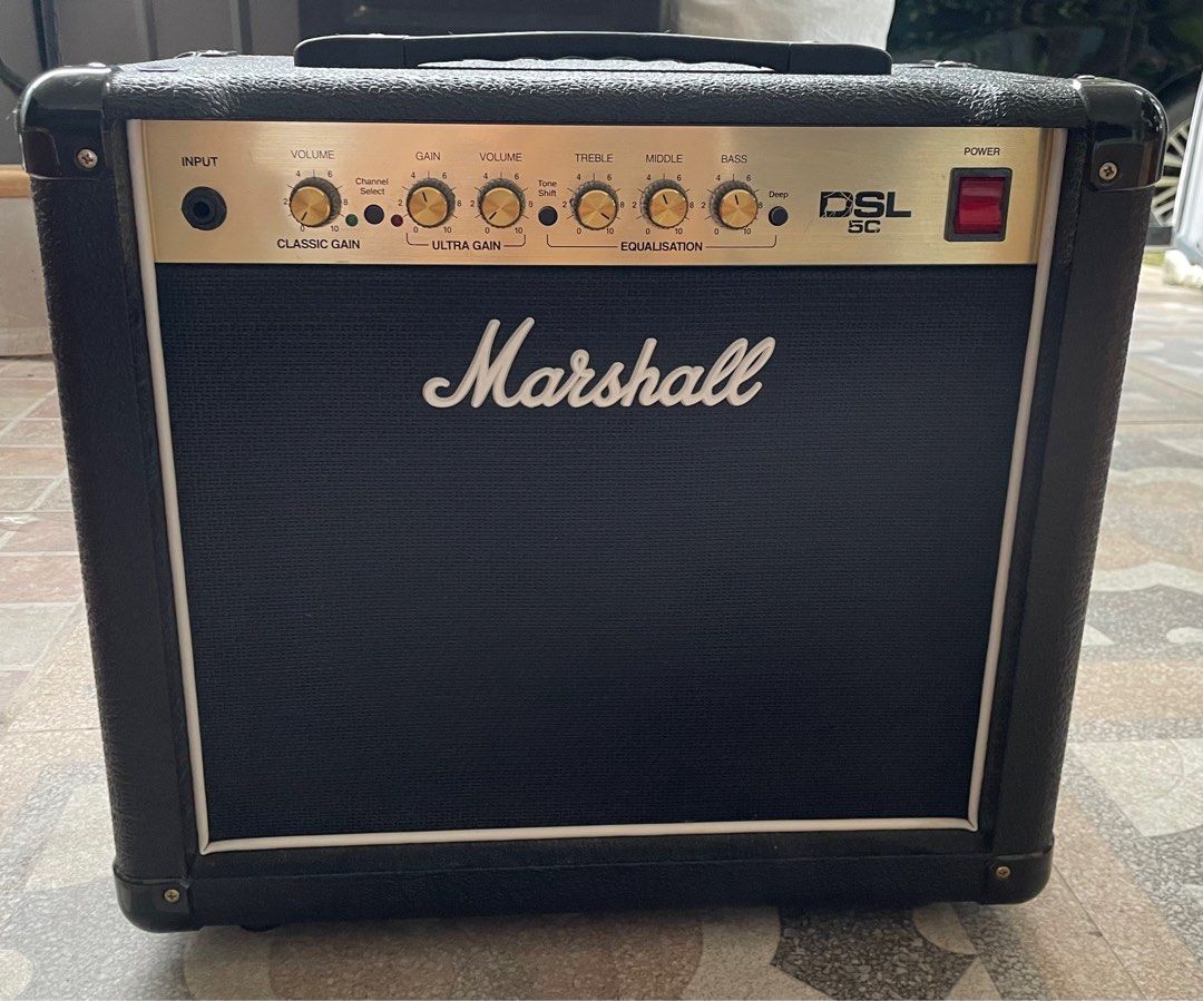 Marshall DSL5C Amplifier (Category: Soundbars, Speakers & Amplifiers) located in Paranaque City. Submitted by camillecloset (Listing ID 1338914222, Image 1). Description: Marshall DSL5C Amplifier ‼️FIXED PRICE‼️ MOP: Bank transfer to my BPI account ONLY.