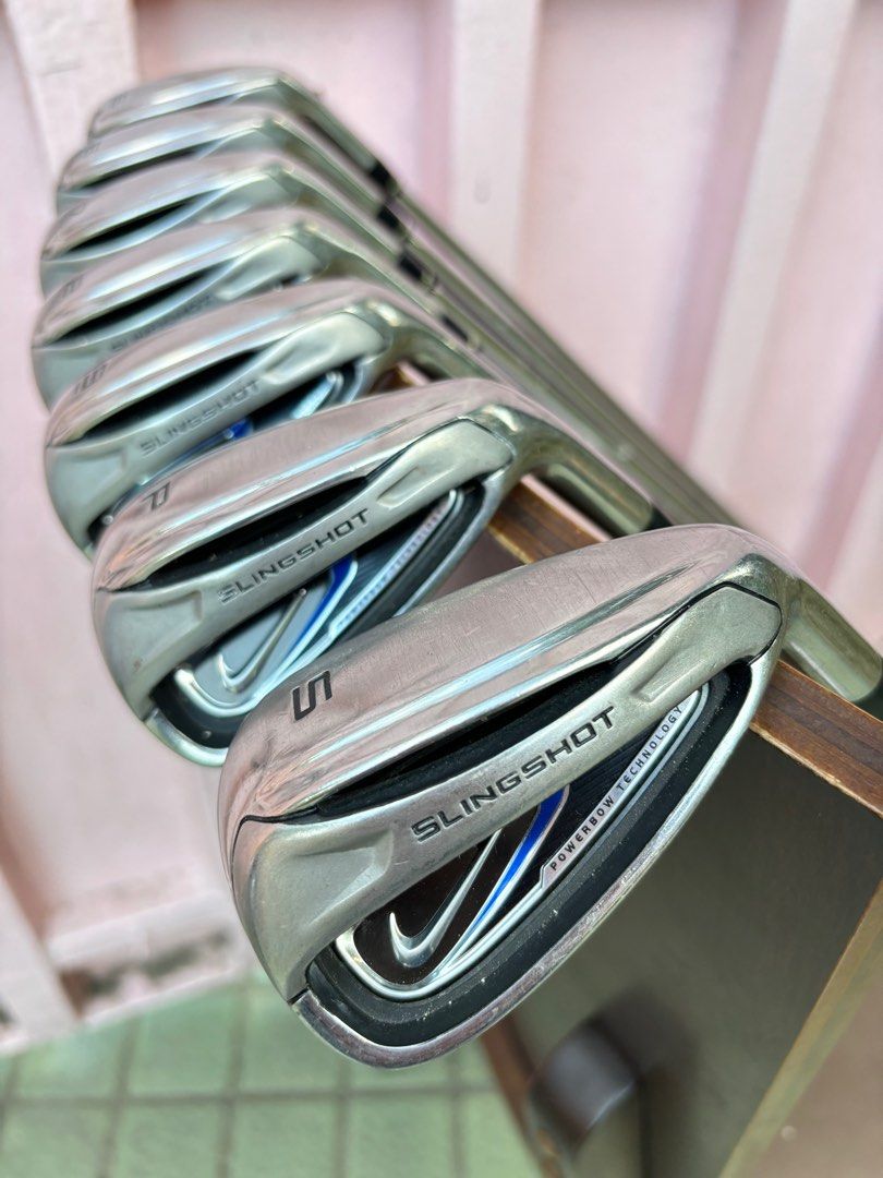 Nike Slingshot Golf Set for Beginners (Complete) (Category: Golf) located in Manila. Submitted by eclipse58 (Listing ID 1338861371, Image 3). Description: COMPLETE Nike Slingshot Golf Set ✅️ 5-9 Irons, Pitching Wedge & Sand Wedge ✅️ XXIO Impact Driver, Tour Champ 5 Wood & XXIO 9 Wood ✅ Tourstage ViQ Putter & Le Coq Sportif Golf Bag ✅️ Original Nike Regular Flex Steel Shaft & Grips ✅️ Very good condition & NO ISSUES Selling Price: 21,000 Location: