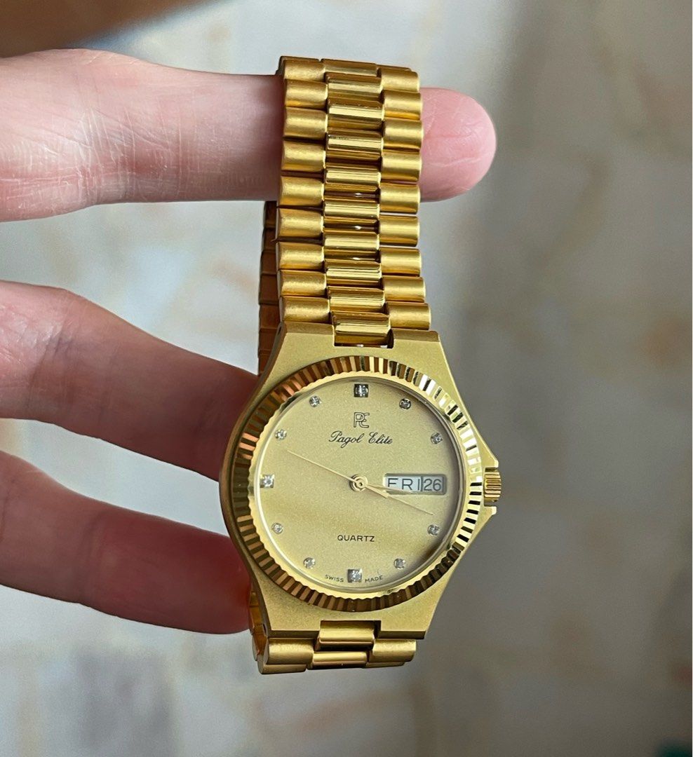 Pagol Elite Quartz Sold Out PE Pagol Elite Roman Clock Gold Round 2025