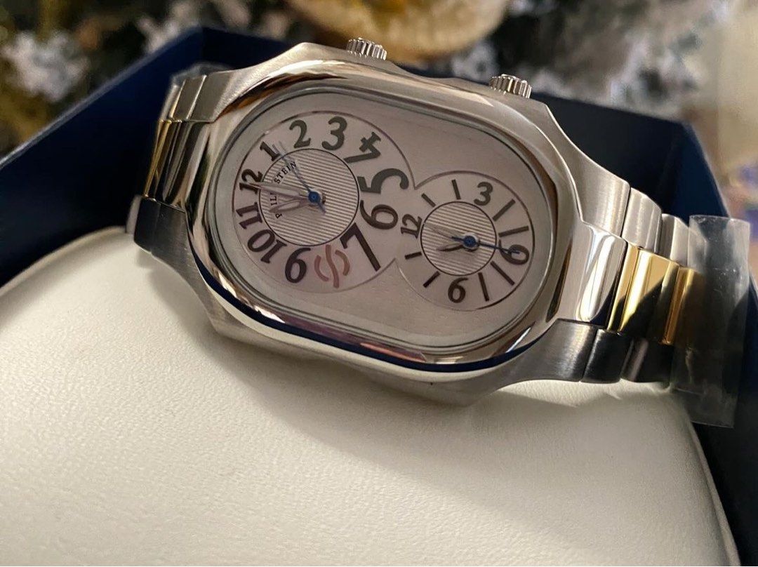 Philip Stein Large 2 Tone Watch (Category: Luxury Watches) located in Manila. Submitted by deiclacio_ (Listing ID 1338886530, Image 1). Description: ON HAND IN PH & FINAL PRICE FB: WITH LABEL.PH.