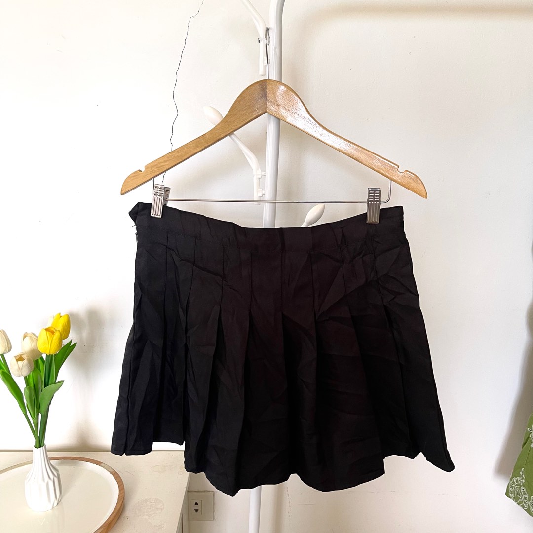 Women's Plus Size Black Tiered Skirt main image 0
