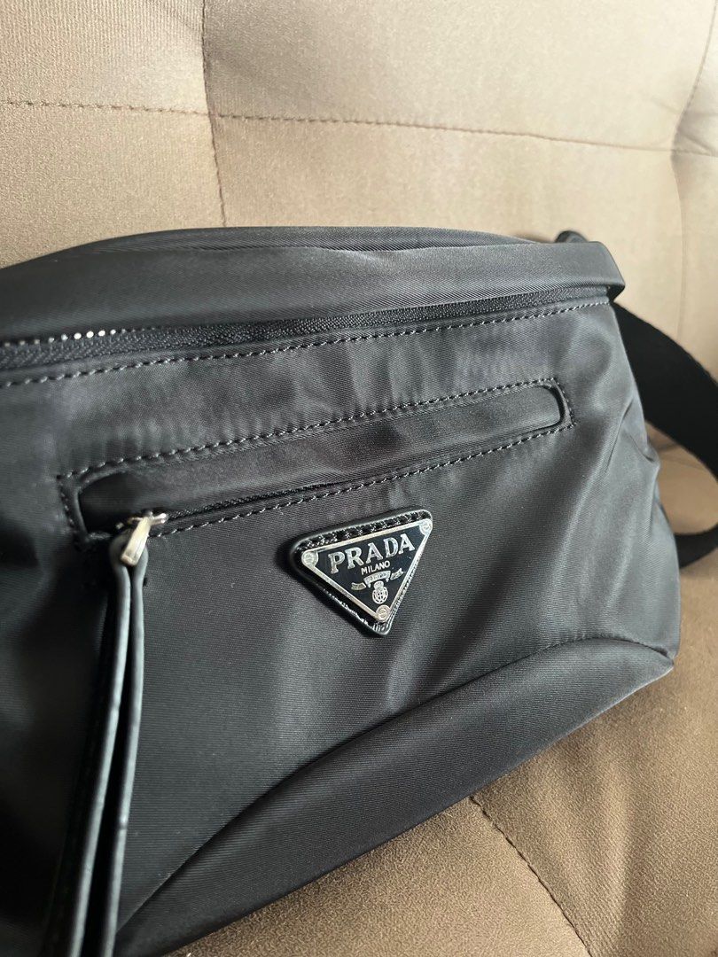 Prada Tessuto Canvas Belt Bag (Category: Luxury Bags & Wallets) located in Imus. Submitted by pacific.mermaids (Listing ID 1338959406, Image 2). Description: 🧷 lightly used 🧷 unisex 🧷 NGA (coded) 🧷 roomy 🧷 selling low, sa ex ko talaga ko, gusto ko na idispose. Ang sakit sa mata!! Bilhin nyo na please 🙏 🧷 freebie sa last photo madeclutter lang!! SLIGHTLY NEGOTIABLE ✅ MEET UP: Rob Imus/SM Imus.