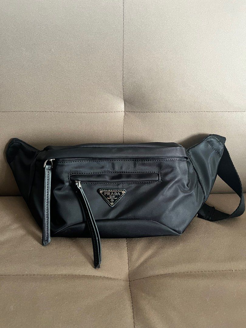 Prada Tessuto Canvas Belt Bag (Category: Luxury Bags & Wallets) located in Imus. Submitted by pacific.mermaids (Listing ID 1338959406, Image 1). Description: 🧷 lightly used 🧷 unisex 🧷 NGA (coded) 🧷 roomy 🧷 selling low, sa ex ko talaga ko, gusto ko na idispose. Ang sakit sa mata!! Bilhin nyo na please 🙏 🧷 freebie sa last photo madeclutter lang!! SLIGHTLY NEGOTIABLE ✅ MEET UP: Rob Imus/SM Imus.