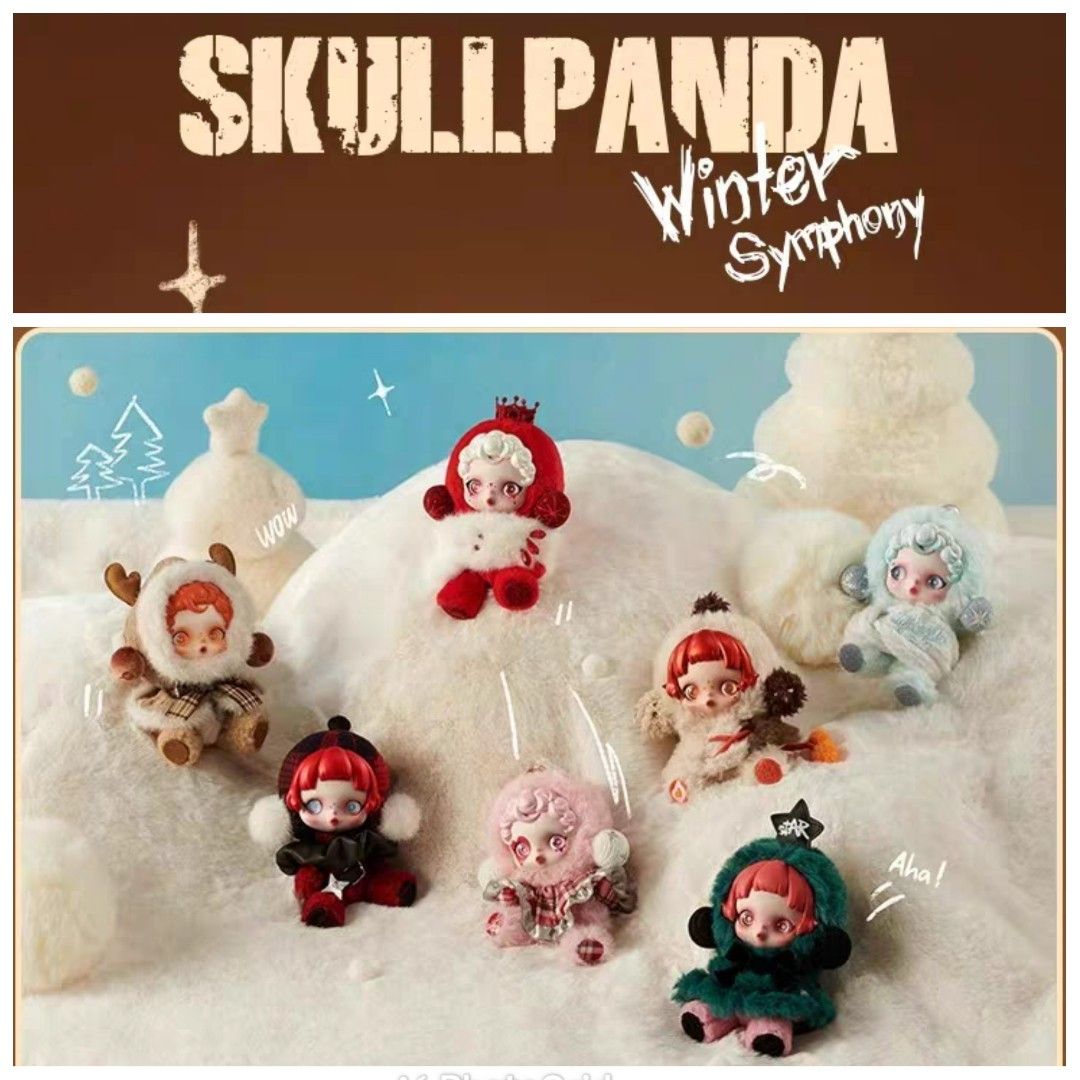 POPMART♡SKULLPANDA Winter Symphony 6ピース SKULLPANDA Winter Symphony Series Plush - POP MART (Thailand)