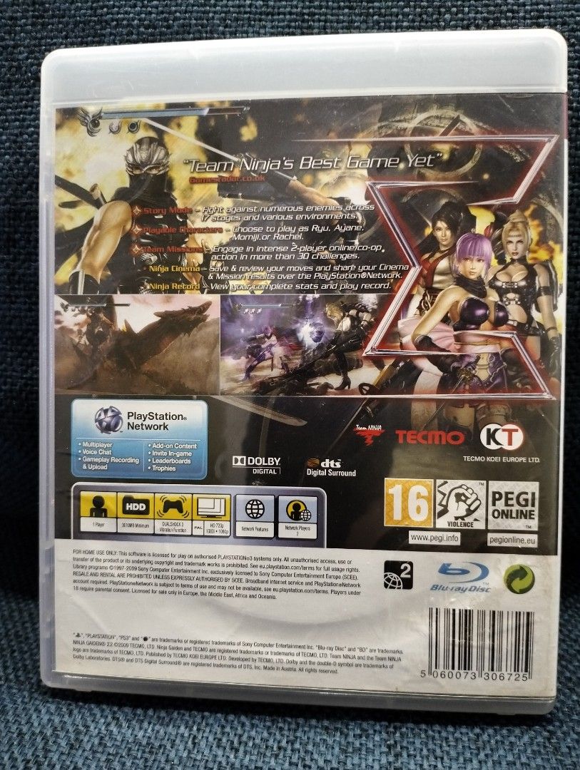 PS3 Ninja Gaiden Sigma 2, 2009 Collection (Category: PlayStation) located in Baguio. Submitted by bitsbaguio (Listing ID 1338967395, Image 2). Description: .