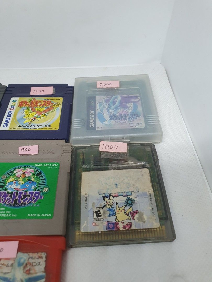 Selling 7 Original Pokemon Gameboy Videogames (Category: Nintendo) located in Quezon City. Submitted by itemsforadoption (Listing ID 1338937562, Image 3). Description: Rfs: Its 2024! Happy New Year! Hoping you have a good year ahead of you! If you have questions feel free to send a message. Though I'll most likely be able to reply from 10am to 8pm. Please be patient and understanding. Decluttering games and items that I've picked up or for friend