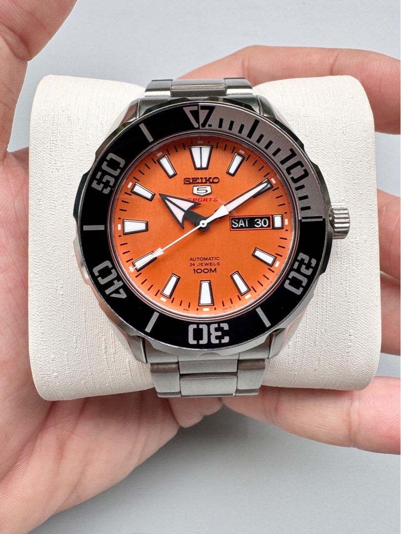 STEAL Seiko SRPC55 Orange Dial Automatic 100M