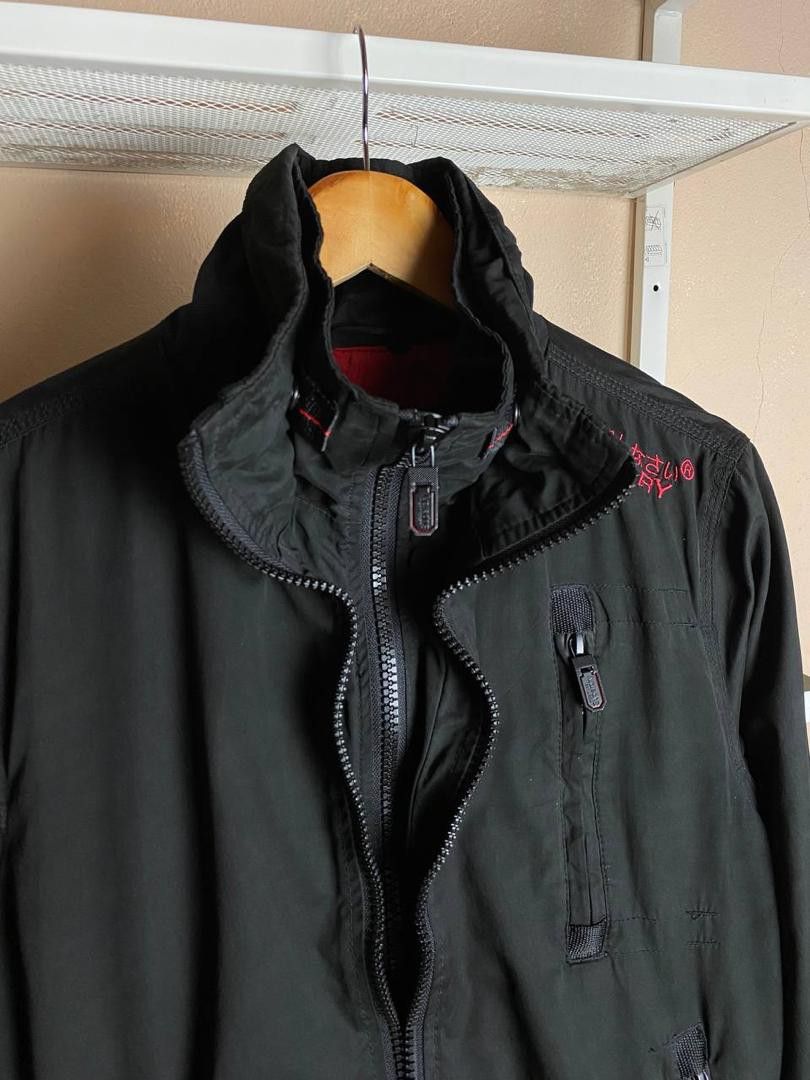 Superdry Moody Microfibre Bomber Jacket Pit 19 Like New Men s Fashion Coats Jackets and Outerwear on Carousell