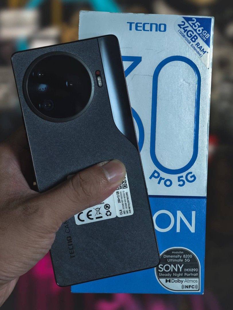 Techno Camon 30 Pro 5g (Category: Android Others) located in Manila. Submitted by yaj09 (Listing ID 1338846635, Image 1). Description: For Sale Or Swap Techno Camon 30 Pro 5g 256gb Complete Package 13k Selling Price 14k Swapping Price.