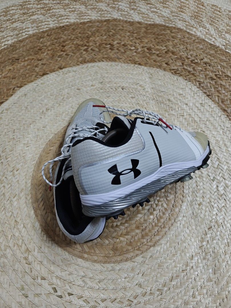 Under Armour Tempo Sport Golf Shoes White Silver Black Spieth Men s Fashion Footwear Sneakers on Carousell