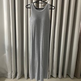 open lace back dress Astr The Label Arwyn Sweater Dress in Charcoal