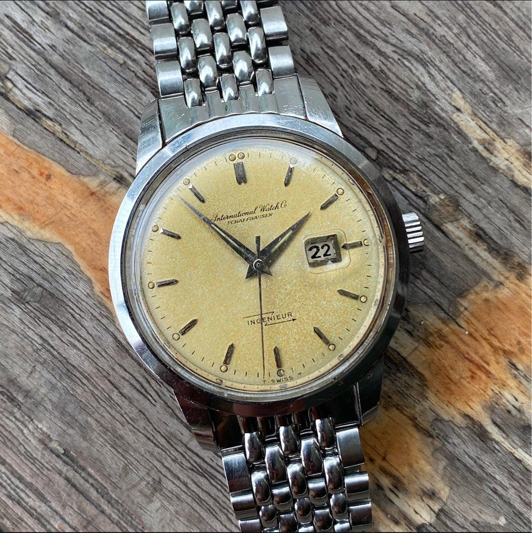 Unpolished Sharp/Strong patina) Vintage IWC Ingenieur 666 1st