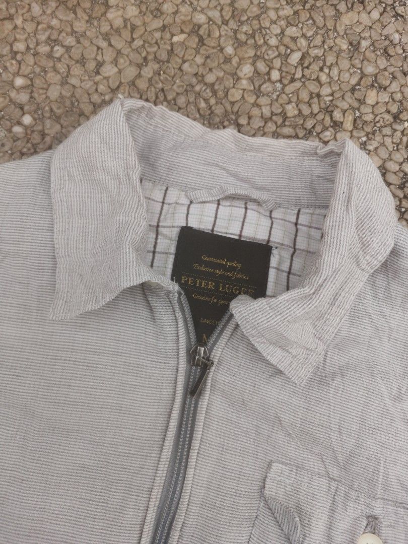 Vintage Peter Luger Lightweight Harrington (Category: Coats, Jackets and Outerwear) located in Quezon City. Submitted by though.bare (Listing ID 1338907193, Image 2). Description: Fits M up to L for Men In good, worn condition. Width : 21.5" Length : 23.5" Sleeve : 23" Shoulder : 18" Listings not marked sold/reserved are available for purchase Feel free to send me a DM for inquiries! Payment thru GCash only These are preloved/used items, manage e