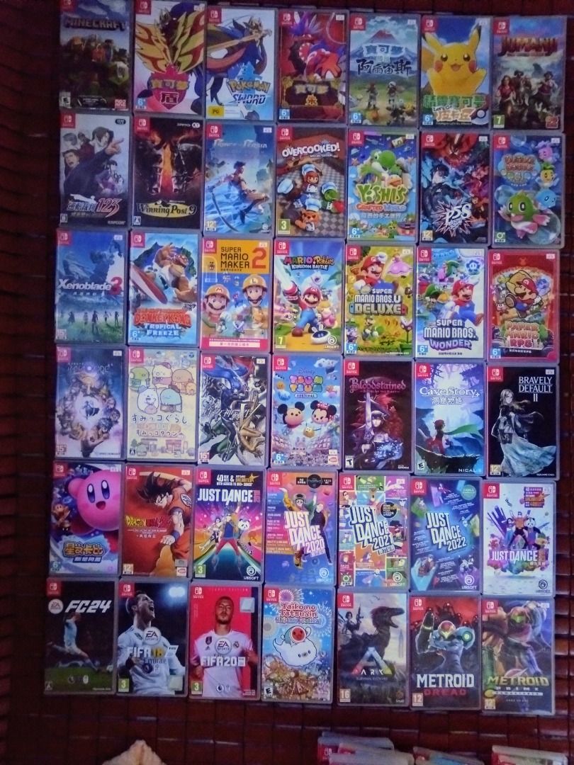 200 款大熱Switch 遊戲 (Mario, Pokemon, 薩爾達, Lego, Just Dance, 星之卡比) （分類：Nintendo 任天堂）位於 Hong Kong。 由 reboundking 提交（商品編號 1334312484，圖片 2）。簡介： 動物森友會 250 FC 2024 180 FIFA 2020 100 FIFA 2018 80 Football Manager 2024 230 尼爾自動人形 280 Pokémon 紫 250 Pokémon 朱 250 Pokemon 比卡超 200 Pokemon 劍 200 Pokemon 盾 200 Pokémon 阿爾宙斯 200 Pokemon 珍珠 180 Pokemon 鑽石 180 星之卡比 新星同盟 280 星之卡比 探索發現 280 星之卡比 wii 豪華版 280 SD 高達激鬥同盟 250 霍格華茲的傳承 280 任天堂明星大亂鬥 280 luigi mansion 2 280 luig