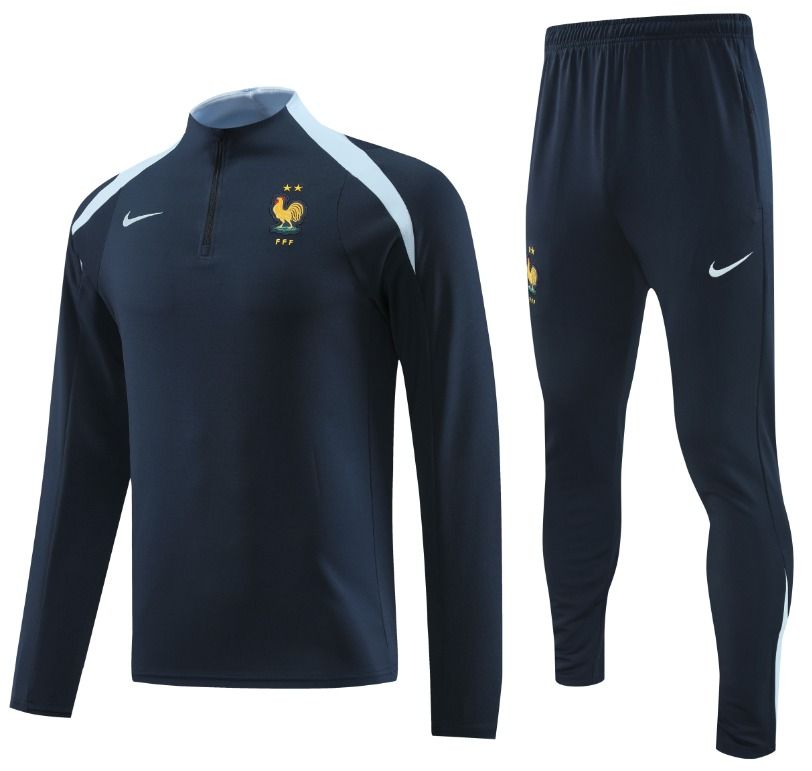 24 25 French football half length training suit home and away jersey size S 2XL Men s Fashion Activewear on Carousell