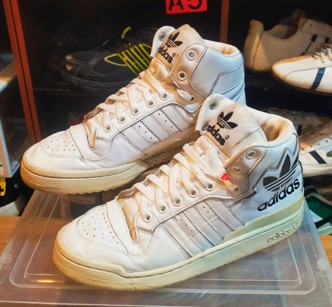 Adidas high cut white deals