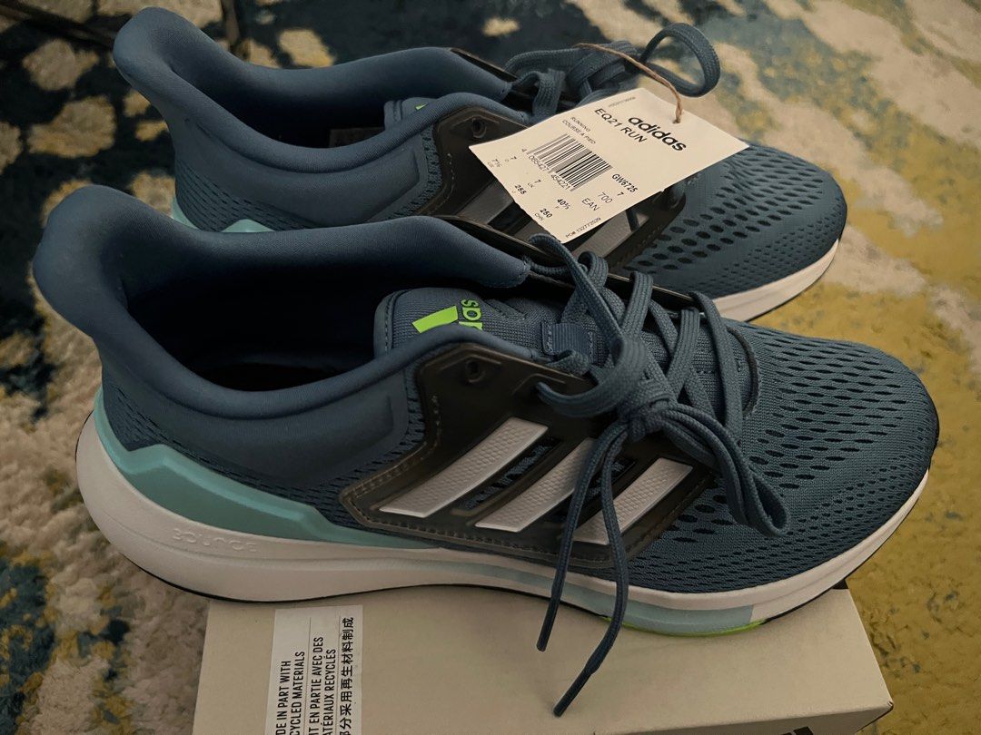 adidas gazelle silver green womens Adidas EQ21 Running Shoes main image 0