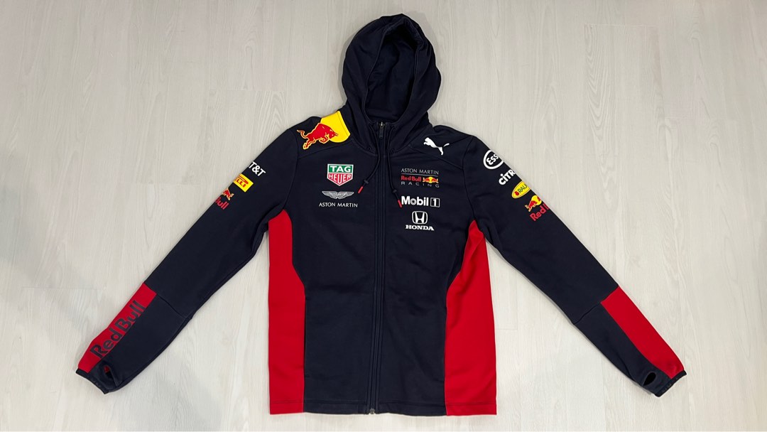 Aston Martin Red Bull Racing F1 2020 Official Teamline Hooded Jacket Men s Fashion Tops Sets Hoodies on Carousell