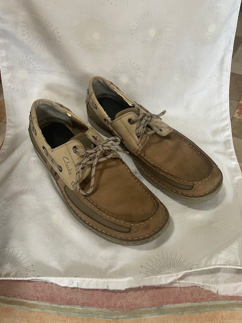 Size 12/Clarks men casual shoe / Authentic (Category: Casual Shoes) located in San Juan City. Submitted by stphilippines (Listing ID 1334208258, Image 1). Description: Authentic Clarks casual shoe. Lightly worn and in a perfect condition. Nice soft leather. .