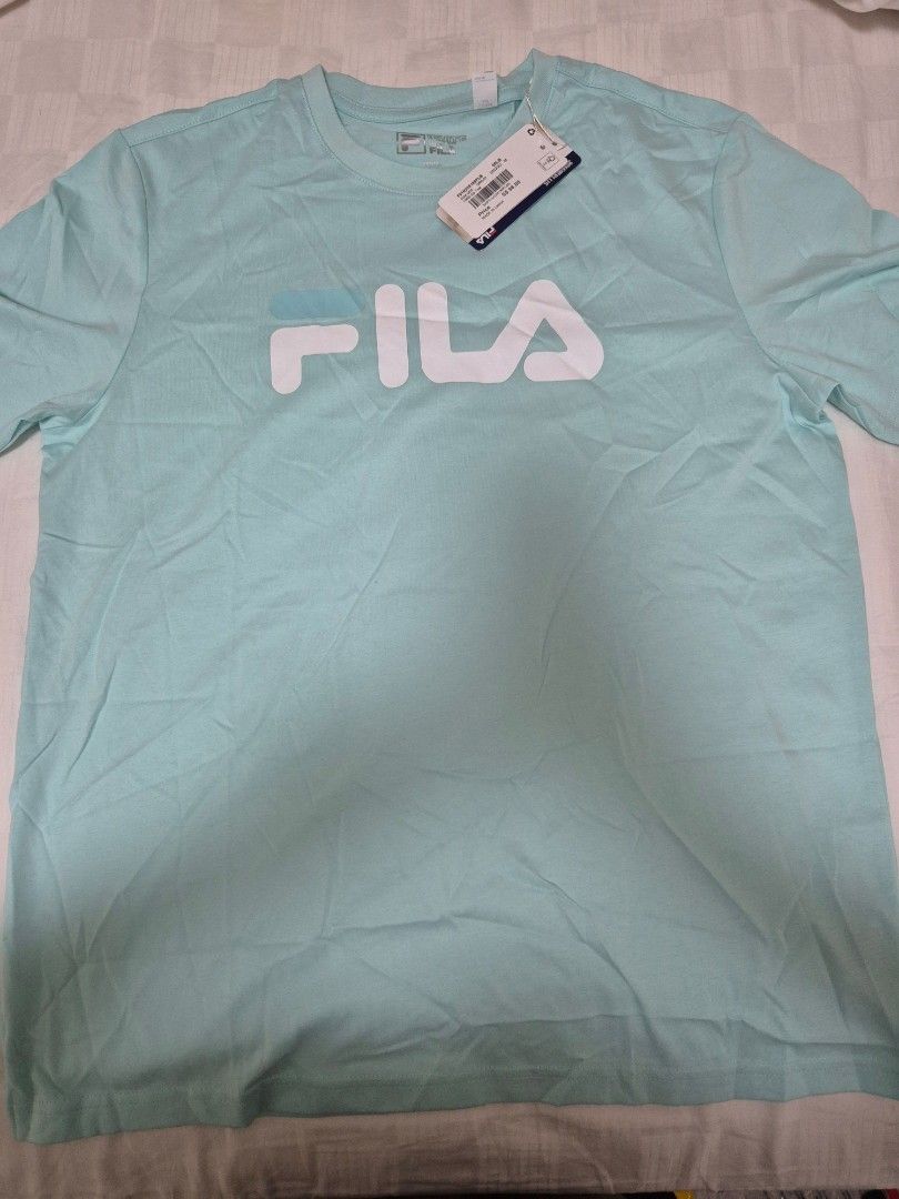 Authentic FILA mint green shirt Women s Fashion Tops Shirts on Carousell