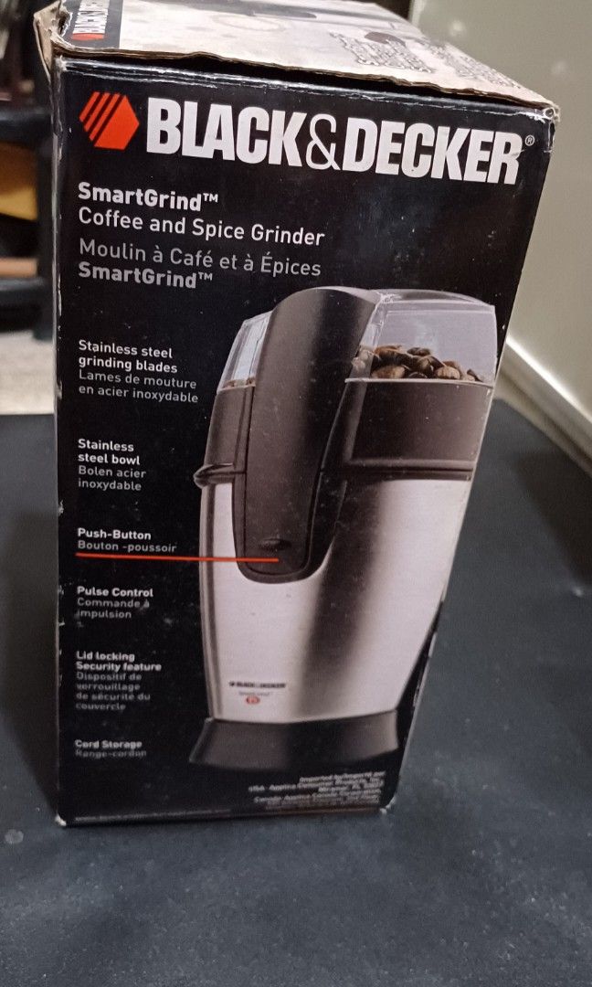 Black Decker Coffee Grinder Furniture Home Living Kitchenware Tableware Coffee Tea Tableware on Carousell