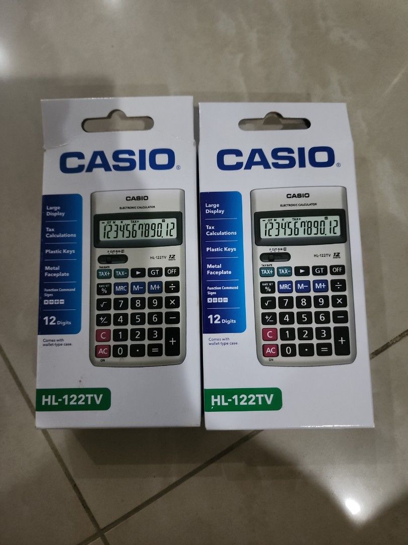 Hl 122tv Electronic Calculator Casio BNIB Casio Calculator HL