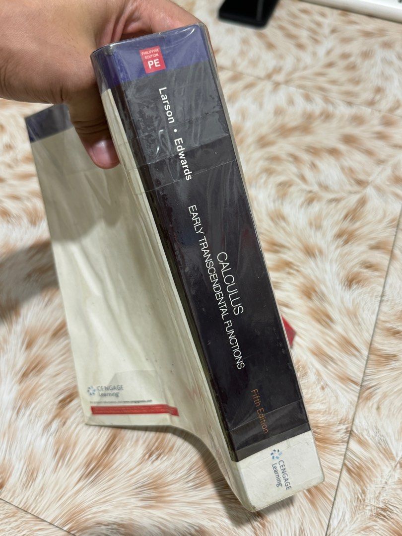 Calculus Early Transcendental Functions 5th edition (Category: Textbooks) located in Pasig City. Submitted by engr.re (Listing ID 1334291808, Image 2). Description: Fifth Edition Calculus Early Transcendental Functions Ron Larson Bruce H. Edwards .